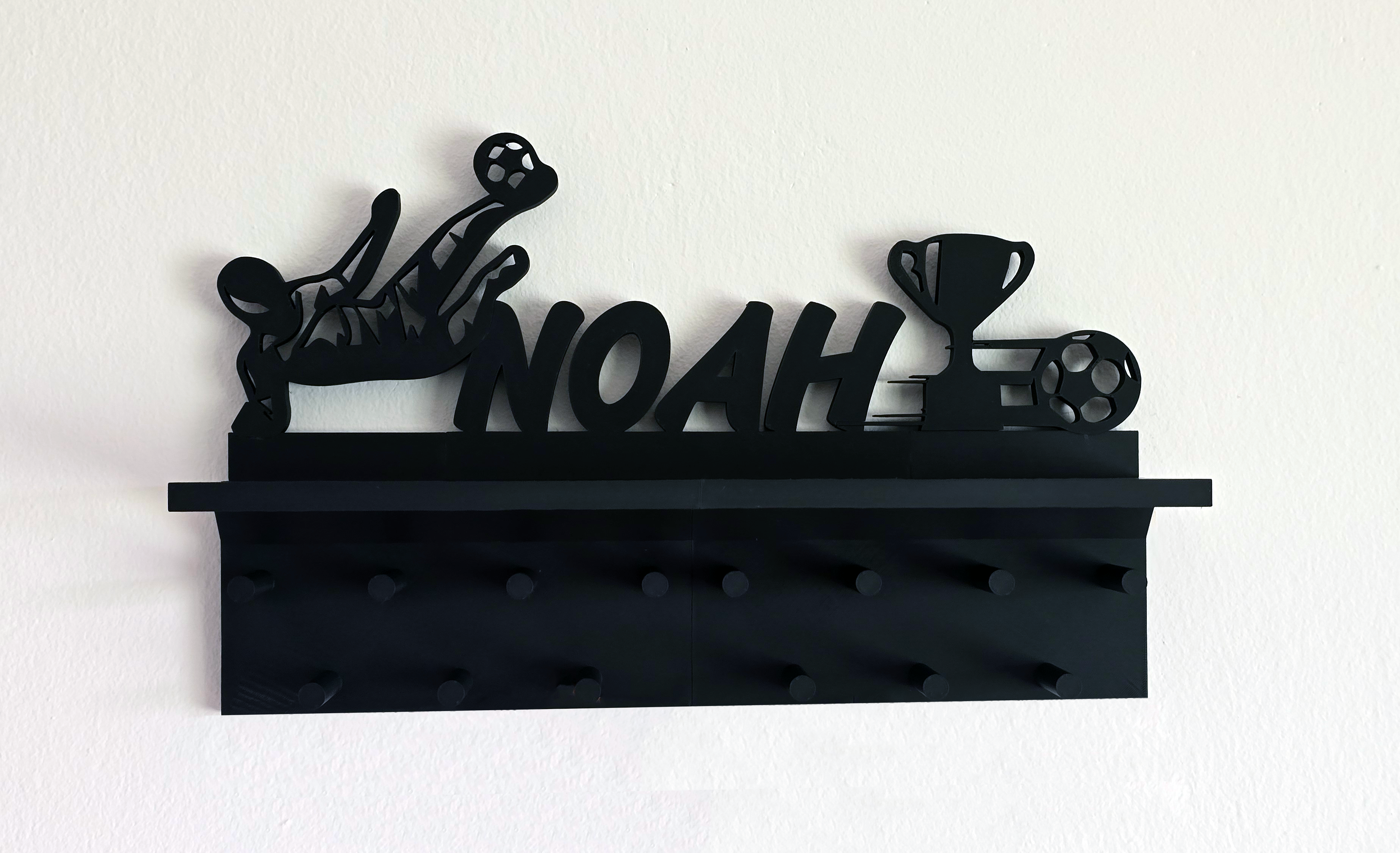 Stalakt za pehare, trofeje i vješalica, držač za medalje, personalizirani stalak za medalje, držač za medalje s imenom